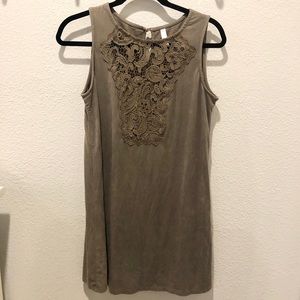 Green Dress with Lace M